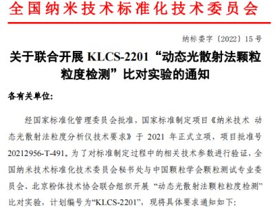  �P�����_չ KLCS-2201���ӑB��ɢ�䷨�w�����șz�y���Ȍ�����֪ͨ