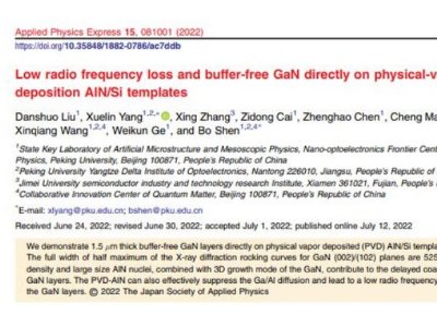 ������W���û��Ϸe늸��|�������X��Ĥ�ƽ�GaN-on-Si�Ƃ��y�}