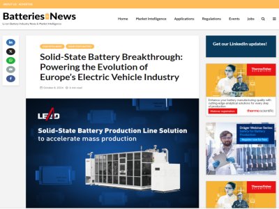 Batteries News���Ȍ����ܹ̑B늳ؼ��g�����W��늄���܇�ИI�lչ