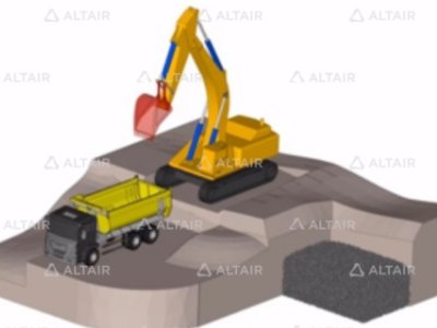 Altair���v���w�W(w��ng)���y��EDEM�xɢԪ�����_���w�������r(sh��)��